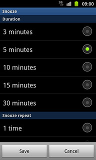 Press the required settings.