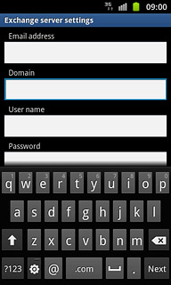 Press the field below Domain and key in the domain.