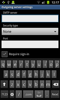 When the box next to the menu item is empty, SMTP authentication is turned off.