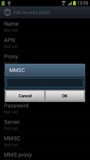 Key in http://www.vodafone.ie/mms and press OK.