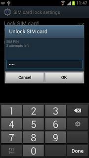 Key in your PIN and press OK.