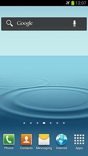 The flight mode icon shows that flight mode is turned on.Further information:Turn flight mode on or off