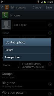 To take a new picture:Press Take picture.