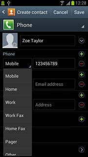 Press the required number type.
