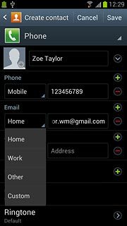 Press the required email type.