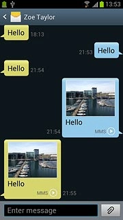 Press Enter message.Write the required text.