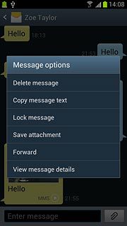 Press Delete message.