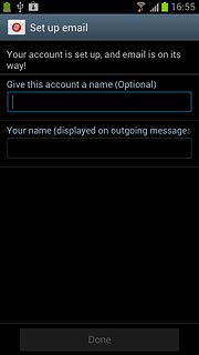 Press the field below Give this account a name (Optional) and key in the required name.