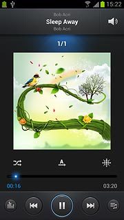 To go to the previous audio file:Press arrow left twice.