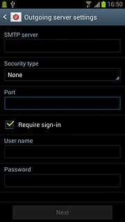 Press the field below Port and key in 25