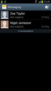 Press the new message icon.