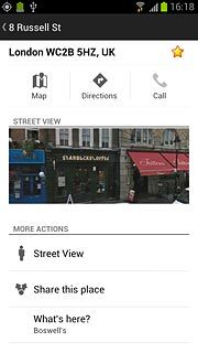 Press the favourite icon (a star) at the top of the display.