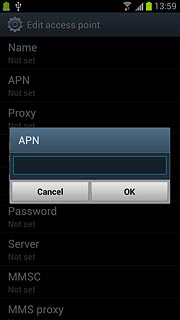 Key in mms.vodafone.net  and press OK.