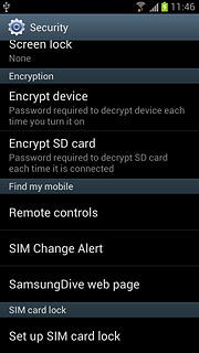Press Set up SIM card lock.
