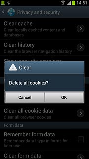 Press OK to confirm.