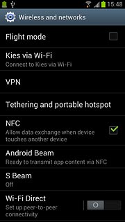When the field next to the menu item is ticked (V), the function is turned on.