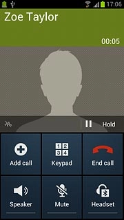 Press End call to end the call.