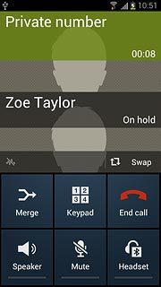 Make sure the call you want to end is active.Press End call.The active call is ended and the call on hold is automatically activated.
