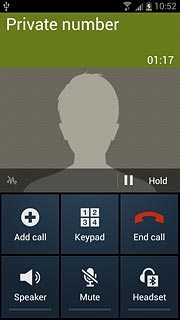 Press End call to end the call and return to standby mode.