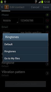 If you select Ringtones: