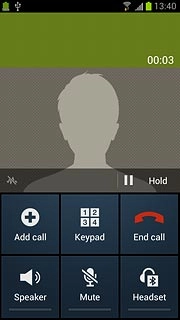 Press End call to end the call.