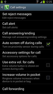 Press Call forwarding.