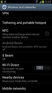 Press Mobile networks.