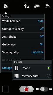 Press Phone or Memory card.