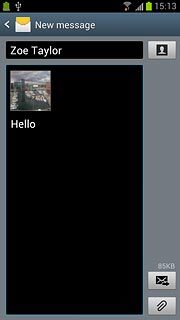Press the send icon.