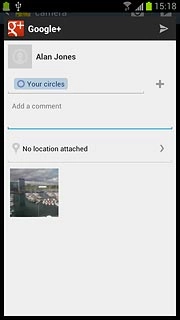 Press Add a comment and key in text for the picture.