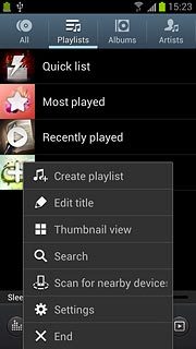 Press Create playlist.