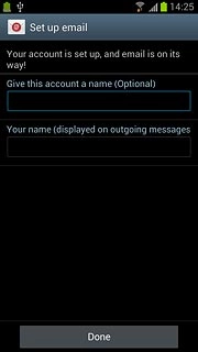 Press Done.Wait while your phone retrieves new email messages.