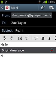 Press the send icon.