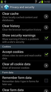 Press Clear all cookie data.