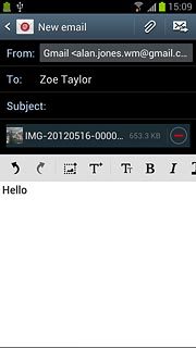 Press the send icon.