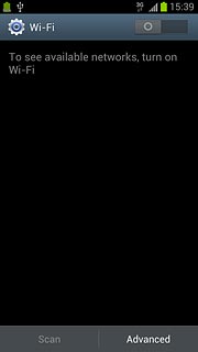 Press the indicator to turn on Wi-Fi.