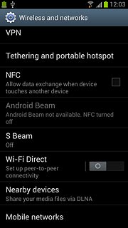 Press Mobile networks.