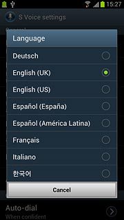 Press the required language.