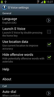 Press Launch S Voice.