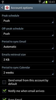 Press Period to sync Email.