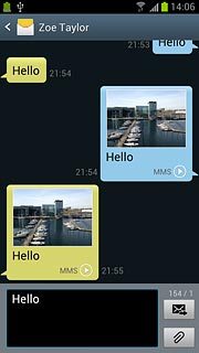 Press the send icon.