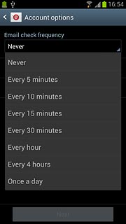 Press Never or the required period.