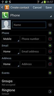 Press Name and key in the required name.