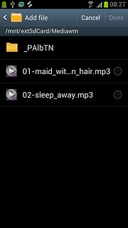 Press the different alarm tones to listen to them.