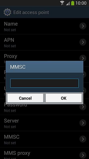 Key in http://www.vodafone.ie/mms and press OK.