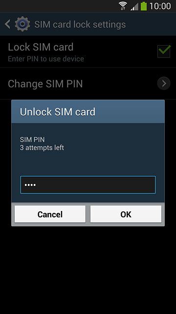 Key in your PIN and press OK.