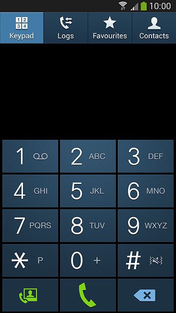 Press and hold 1 to call voicemail.