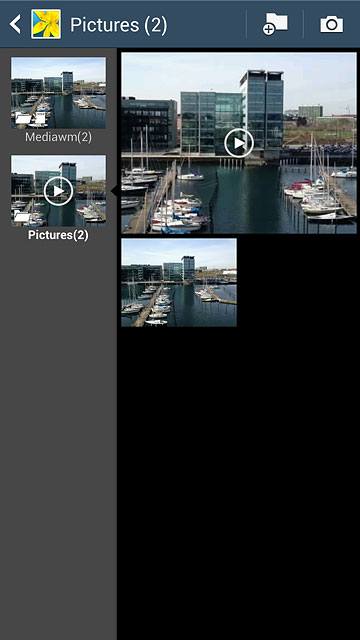 Go to the required folder.Press and hold the required file.