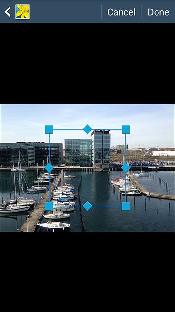 Drag the frame to the required position to select the required detail.