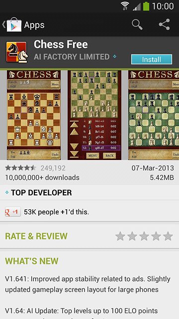 To install a free app:Press Install.